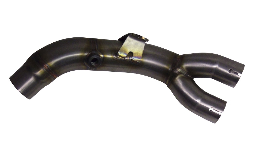 Escape compatible con Honda Cb 1000 R 2008-2014, Decatalizzatore, Tubo supresor de catalizador 