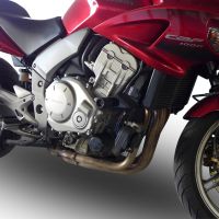 Escape compatible con Honda Cbf 1000 - ST 2006-2009, Furore Nero, Par de terminales de escape homologados, con db killer extraíbles y tubos de conexión específicos 
