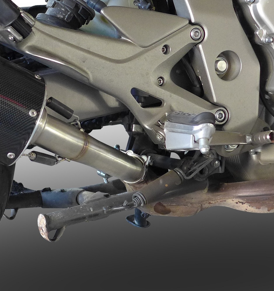 Escape compatible con Honda Cbf 1000 - ST 2006-2009, Satinox , Par de terminales de escape homologados, con db killer extraíbles y tubos de conexión específicos 