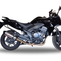 Escape compatible con Honda Cbf 1000 - ST 2010-2016, Gpe Ann. titanium, Escape legal, homologado, silenciador con db killer desmontable y tubo de conexión específico 