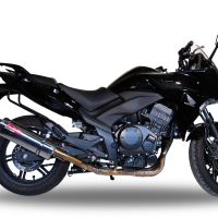 Escape compatible con Honda Cbf 1000 - ST 2010-2016, Trioval, Escape legal, homologado, silenciador con db killer desmontable y tubo de conexión específico 