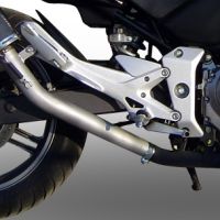 Escape compatible con Honda Cbf 500 2004-2007, Furore Nero, Escape legal, homologado, silenciador con db killer desmontable y tubo de conexión específico 