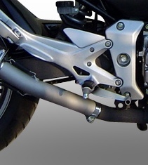 Escape compatible con Honda Cbf 500 2004-2007, Trioval, Escape legal, homologado, silenciador con db killer desmontable y tubo de conexión específico 