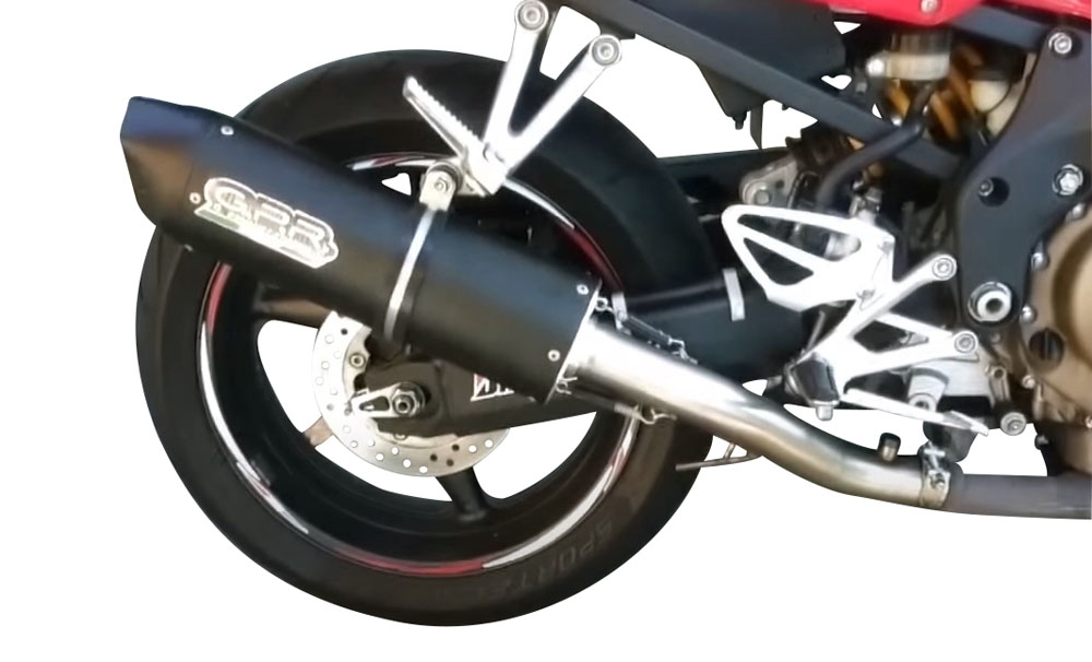 Escape compatible con Honda Cbf 500 2004-2007, Furore Nero, Escape legal, homologado, silenciador con db killer desmontable y tubo de conexión específico 