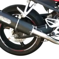 Escape compatible con Honda Cbf 500 2004-2007, Furore Nero, Escape legal, homologado, silenciador con db killer desmontable y tubo de conexión específico 