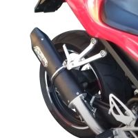 Escape compatible con Honda Cbf 500 2004-2007, Furore Nero, Escape legal, homologado, silenciador con db killer desmontable y tubo de conexión específico 