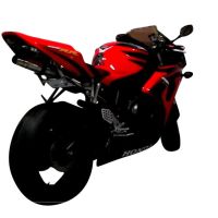 Escape compatible con Honda Cbr 1000 Rr 2004-2007, Deeptone Inox, Escape legal, homologado, silenciador con db killer desmontable y tubo de conexión específico 