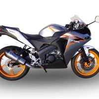 Escape compatible con Honda Cbr 125 R 2011-2016, Gpe Ann. titanium, Escape completo, no legal para países de la UE, con db killer extraíble 