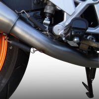 Escape compatible con Honda Cbr 125 R 2011-2016, Furore Nero, Escape completo, no legal para países de la UE, con db killer extraíble 