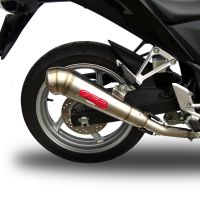 Escape compatible con Honda Cbr 250 R 2010-2014, Powercone Evo, Escape legal, homologado, silenciador con db killer desmontable y tubo de conexión específico 