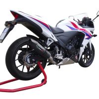 Escape compatible con Honda Cbr 500 R 2023-2024, GP Evo4 Black Titanium, Escape legal, homologado, silenciador con db killer desmontable y tubo de conexión específico 