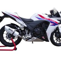 Escape compatible con Honda Cbr 500 R 2023-2024, Albus Evo4, Escape legal, homologado, silenciador con db killer desmontable y tubo de conexión específico 