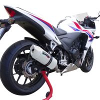 Escape compatible con Honda Cbr 500 R 2023-2024, Albus Evo4, Escape legal, homologado, silenciador con db killer desmontable y tubo de conexión específico 
