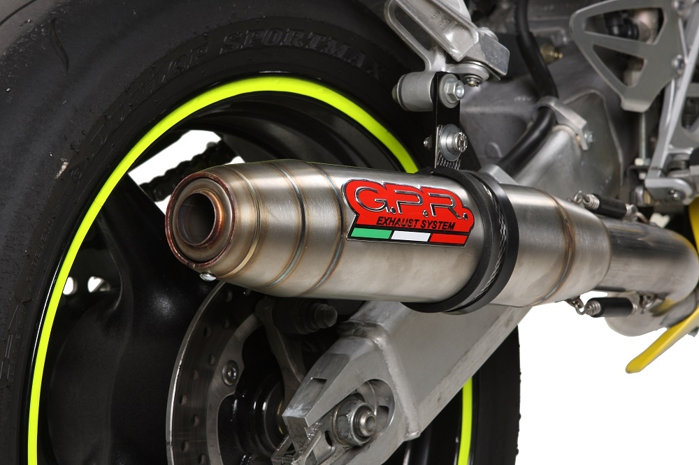 Escape compatible con Honda Cbr 600 F - Sport 2001-2007, Deeptone Inox, Escape legal, homologado, silenciador con db killer desmontable y tubo de conexión específico 