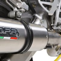 Escape compatible con Honda Cbr 600 F - Sport 2001-2007, M3 Titanium Natural, Escape legal, homologado, silenciador con db killer desmontable y tubo de conexión específico 