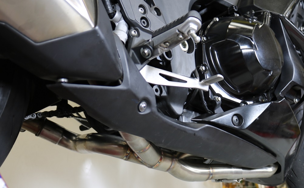 Escape compatible con Kawasaki Z 1000 2010-2014, Decatalizzatore, Tubo supresor de catalizador 