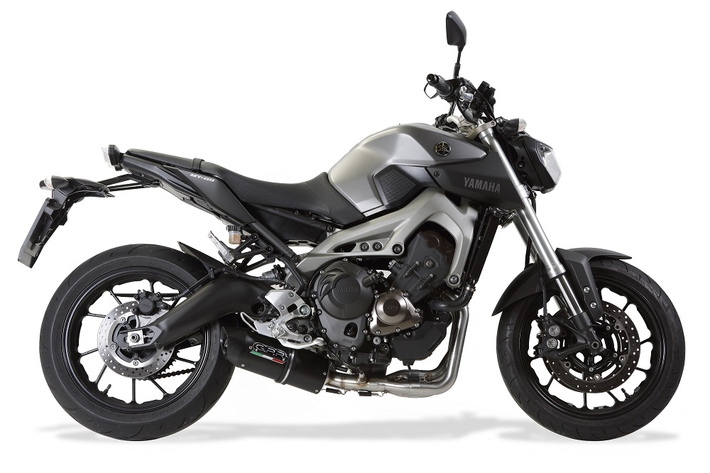Escape compatible con Yamaha Mt-09 2017-2020, Furore Evo4 Nero, Escape completo, no legal para países de la UE, con db killer extraíble 