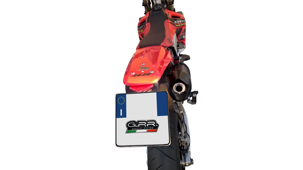 Escape compatible con Honda Crf 450 R-RX 2004-2004, Furore Nero, Escape legal, homologado, silenciador con db killer desmontable y tubo de conexión específico 