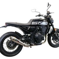 Escape compatible con Brixton CroSsfire 500 X 2022-2023, Ultracone, Escape legal, homologado, silenciador con db killer desmontable y tubo de conexión específico 