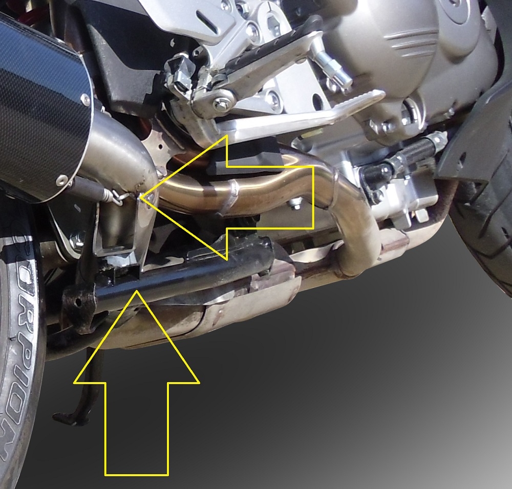 Escape compatible con Honda Vfr 800 X Crossrunner 800 2011-2014, Powercone Evo, Escape legal, homologado, silenciador con db killer desmontable y tubo de conexión específico 