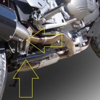 Escape compatible con Honda Vfr 800 X Crossrunner 800 2011-2014, Powercone Evo, Escape legal, homologado, silenciador con db killer desmontable y tubo de conexión específico 