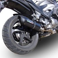Escape compatible con Honda Vfr 800 X Crossrunner 800 2011-2014, Furore Nero, Escape legal, homologado, silenciador con db killer desmontable y tubo de conexión específico 