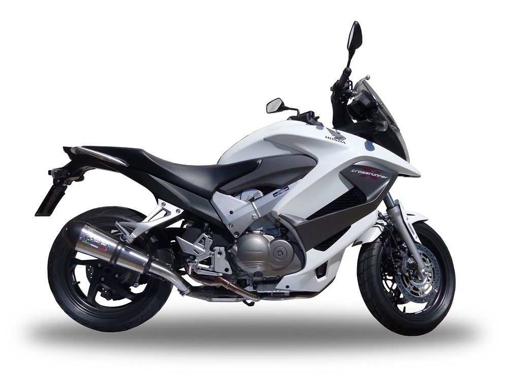 Escape compatible con Honda Vfr 800 X Crossrunner 800 2011-2014, Gpe Ann. titanium, Escape legal, homologado, silenciador con db killer desmontable y tubo de conexión específico 
