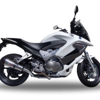 Escape compatible con Honda Vfr 800 X Crossrunner 800 2011-2014, Gpe Ann. titanium, Escape legal, homologado, silenciador con db killer desmontable y tubo de conexión específico 