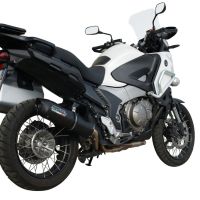 Escape compatible con Honda VFR1200X Crosstourer 2011-2016, Furore Nero, Escape legal, homologado, silenciador con db killer desmontable y tubo de conexión específico 