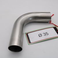 Escape compatible con Cafè Racer Cafè Racer 1980-2021, Curva inox - Inox Curve Diam 35, Curva Diam.35 