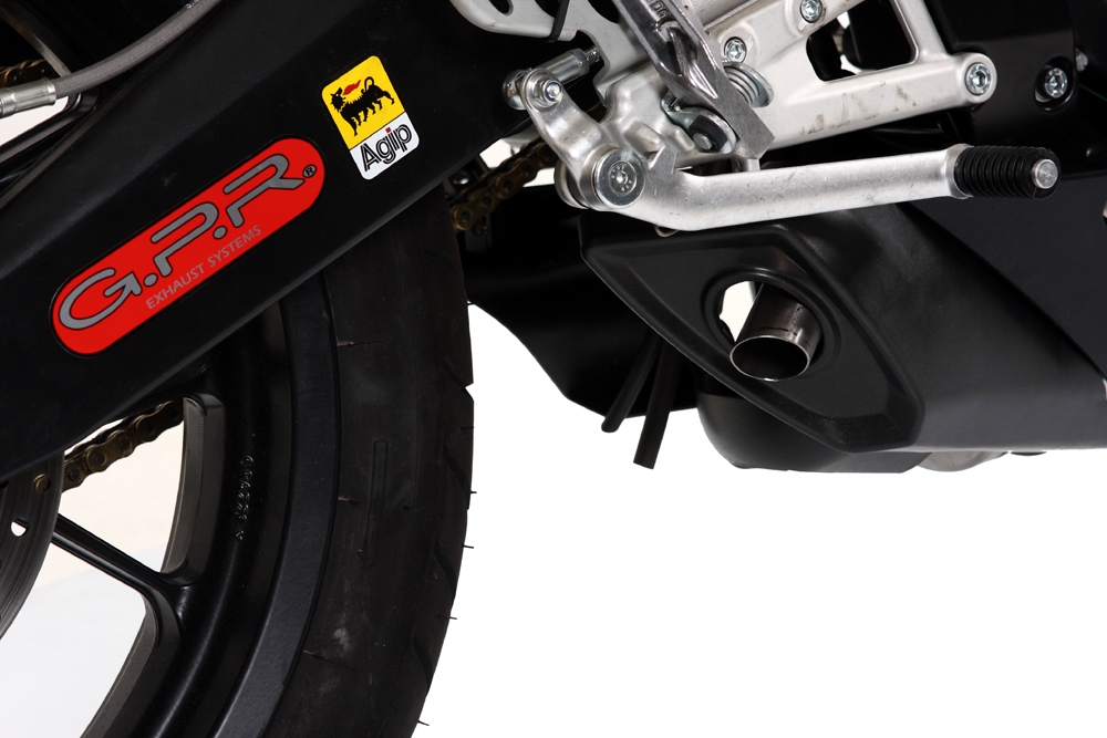 Escape compatible con Derbi Gpr 125 2009-2010, Alluminio Ghost, Escape completo homologado y legal,con catalizador incluido db killer extraíble 