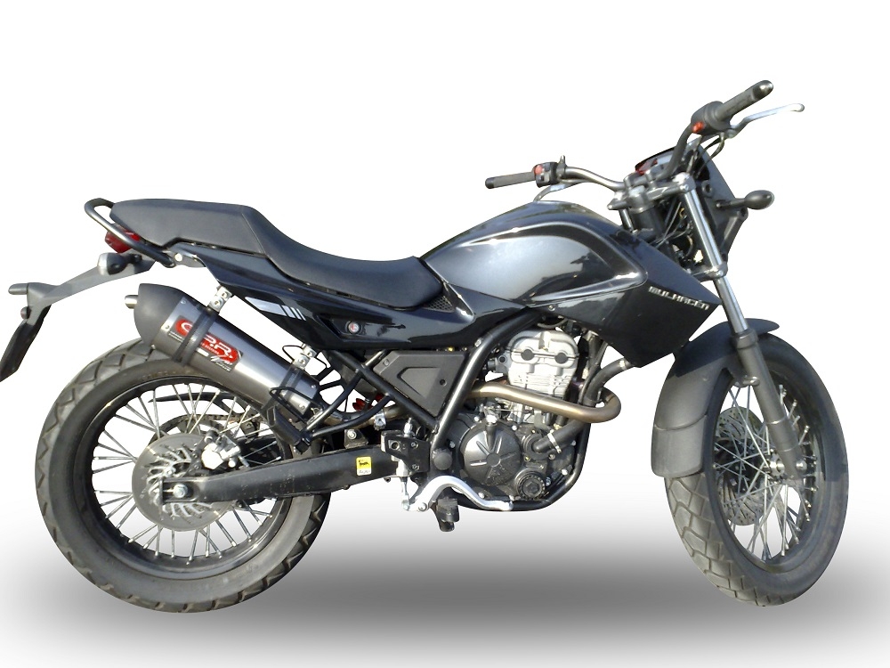 Escape compatible con Derbi Mulhacèn 2006-2011, Gpe Ann. titanium, Escape legal, homologado, silenciador con db killer desmontable y tubo de conexión específico 