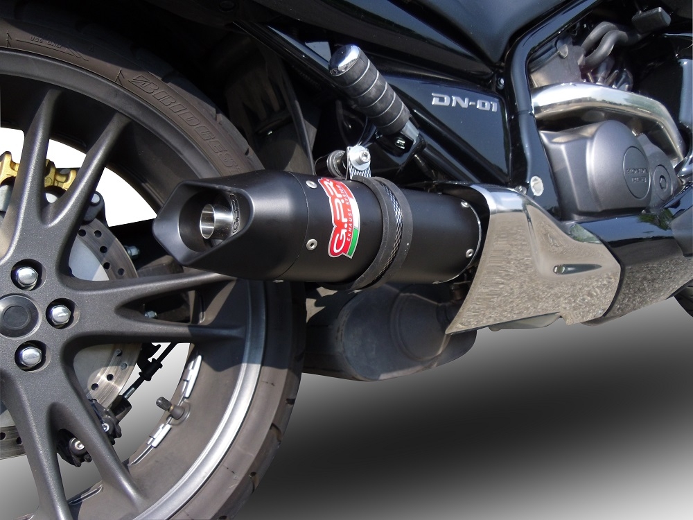 Escape compatible con Honda Dn-01 2008-2010, Furore Nero, Escape legal, homologado, silenciador con db killer desmontable y tubo de conexión específico 