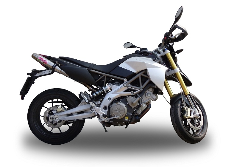 Escape compatible con Aprilia Shiver 900 2017-2020, Deeptone Inox, Doble escape racing, con tubos de conexión, artículo sin homologación 