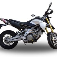 Escape compatible con Aprilia Shiver 900 2017-2020, Deeptone Inox, Doble escape racing, con tubos de conexión, artículo sin homologación 