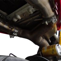 Escape compatible con Aprilia Dorsoduro 1200 2011-2016, GP Evo4 Titanium, Par de terminales de escape homologados, con db killer extraíbles y tubos de conexión específicos 