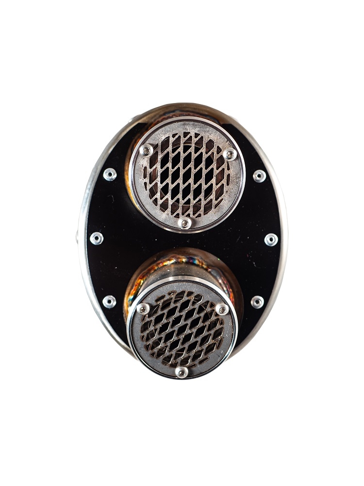 Escape compatible con Cf Moto 800 Mt Touring 2022-2024, Dual Titanium, Escape legal, homologado, silenciador con db killer desmontable y tubo de conexión específico 