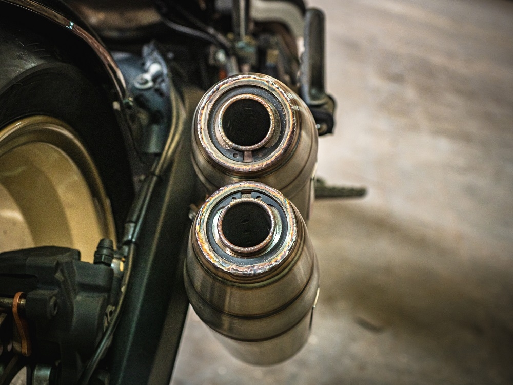 Escape compatible con Ducati Scrambler 800 2017-2020, Deeptone Inox, Escape doble, no legal para los países miembros de la UE, incluidos los db killers extraíbles y los tubos de unión 
