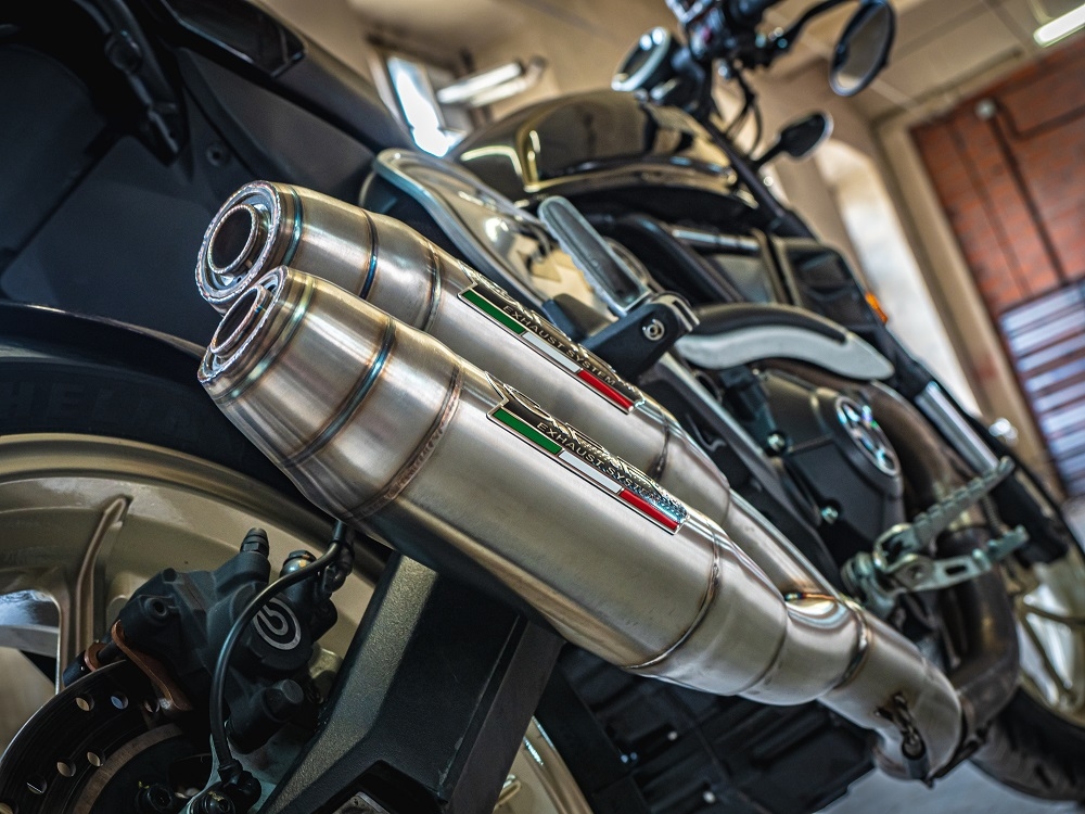 Escape compatible con Ducati Scrambler 800 2017-2020, Deeptone Inox, Escape doble, no legal para los países miembros de la UE, incluidos los db killers extraíbles y los tubos de unión 