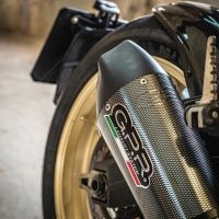 Escape compatible con Ducati Scrambler 800 2017-2020, Gpe Ann. Poppy, Escape homologaedo, legal para mercados fuera de la UE, incluido tubo de enlace y db killer extraíble 