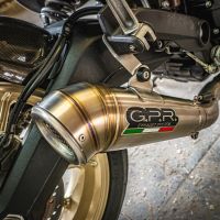 Escape compatible con Ducati Scrambler 800 2017-2020, Powercone Evo, Escape homologaedo, legal para mercados fuera de la UE, incluido tubo de enlace y db killer extraíble 