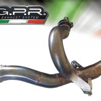 Escape compatible con Ducati Multistrada 1260 2018-2020, Decatalizzatore, Tubo supresor de catalizador 