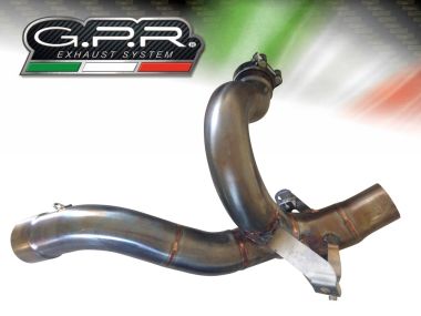 Escape compatible con Ducati Multistrada 1260 2018-2020, Decatalizzatore, Tubo supresor de catalizador 