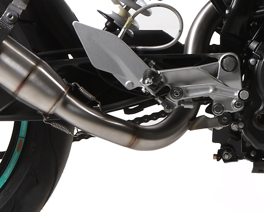 Escape compatible con Ktm Duke 200 2012-2020, Deeptone Inox, Escape legal, homologado, silenciador con db killer desmontable y tubo de conexión específico 