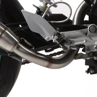 Escape compatible con Ktm Duke 200 2012-2020, Deeptone Inox, Escape legal, homologado, silenciador con db killer desmontable y tubo de conexión específico 