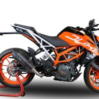 Escape compatible con Ktm Rc 390 2017-2020, GP Evo4 Poppy, Escape legal, homologado, silenciador con db killer desmontable y tubo de conexión específico 