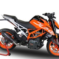 Escape compatible con Ktm Rc 390 2017-2020, GP Evo4 Poppy, Escape legal, homologado, silenciador con db killer desmontable y tubo de conexión específico 