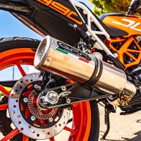 Escape compatible con Ktm Rc 390 2017-2020, M3 Inox , Escape racing, silenciador con tubo de conexion, articulo sin homologacion 