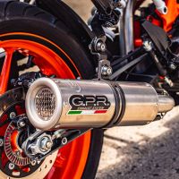 Escape compatible con Ktm Rc 390 2017-2020, M3 Inox , Escape racing, silenciador con tubo de conexion, articulo sin homologacion 