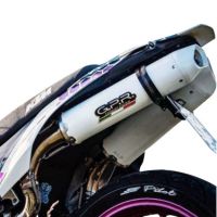 Escape compatible con Ktm Duke II 2000-2006, Albus Ceramic, Par de terminales de escape homologados, con db killer extraíbles y tubos de conexión específicos 